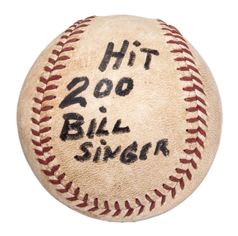 1967 Roberto Clemente Game Used ONL Giles Baseball Used for 200th Hit of the Season (Clemente Family LOA)